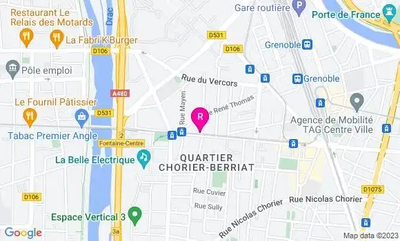 Localisation La Frise le Bistrot du Cours