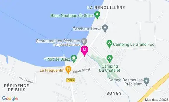 Localisation Pizzeria de la Plage