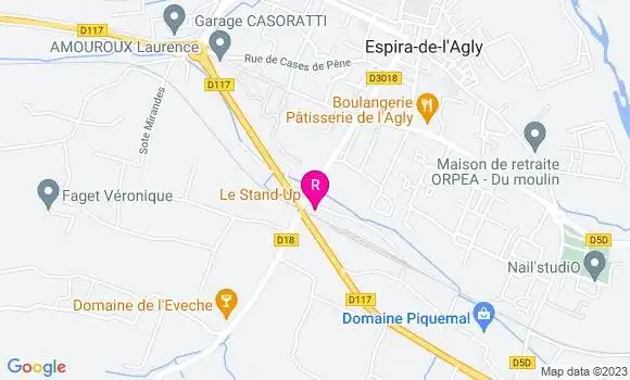 Localisation Restaurant  Le Stand Up