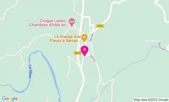Localisation Restaurant  La Grange aux Fleurs