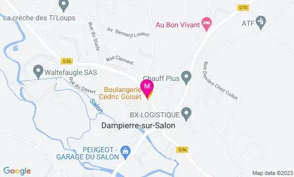 Localisation Le Café de la Poste