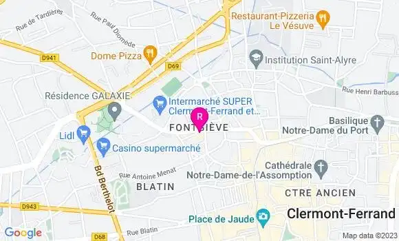 Localisation Restaurant  Le Start