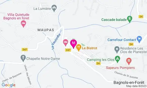 Localisation Restaurant  La Petite Cave