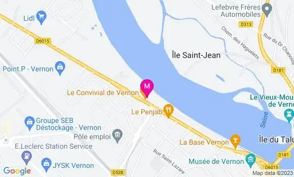Localisation Restaurant  Le Convivial