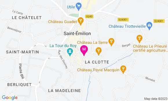 Localisation Restaurant  Le Bis by Baud et Millet