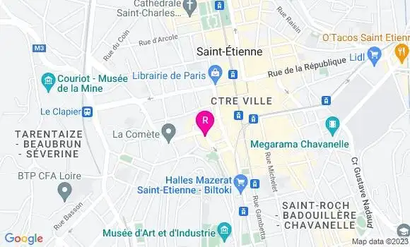 Localisation Restaurant  Café du Vieux Saint Etienne