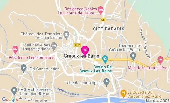 Localisation Restaurant  La Terrasse des Marronniers