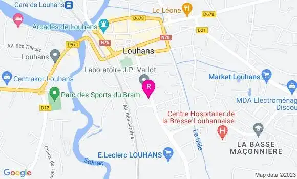 Localisation Bistrot Le P