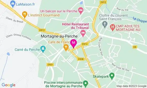 Localisation Crêperie La Pomone