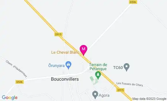 Localisation Restaurant Bar Le Cheval Blanc