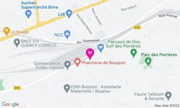 Localisation Restaurant  Le Rousseau