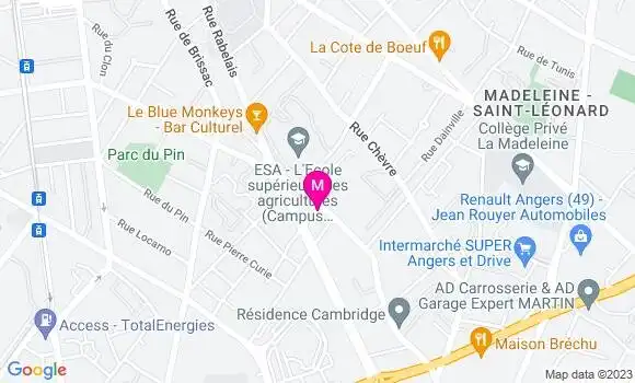 Localisation Restaurant  La Lampe d