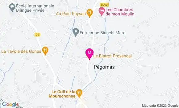 Localisation Le Bistrot Provençal