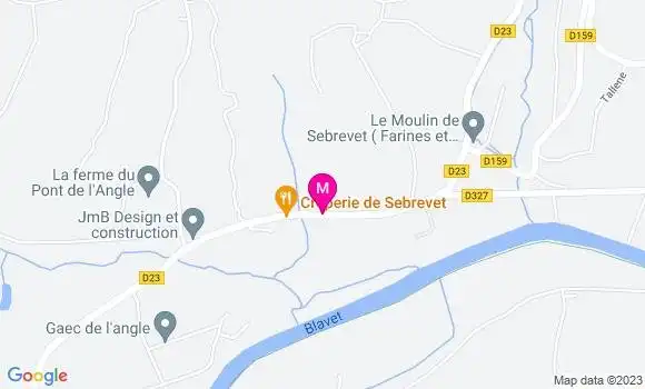 Localisation Crêperie de Sebrevet