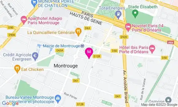 Localisation Restaurant  Le Victor Hugo