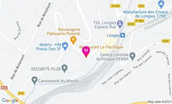 Localisation Restaurant Chinois Le Pacifique