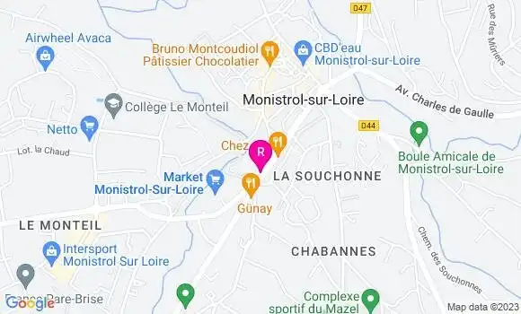 Localisation Restaurant  Vernay Guy