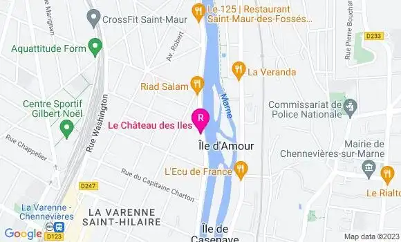 Localisation Restaurant  Le Château des Iles