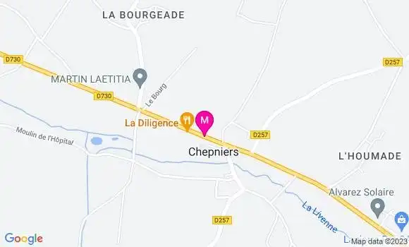 Localisation Restaurant  La Diligence