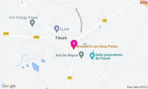 Localisation Brasserie Les Deux Palais