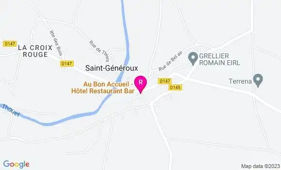 Localisation Restaurant  Au Bon Accueil