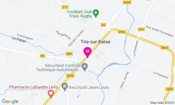 Localisation Restaurant de la Paix