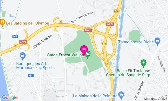 Localisation La Brasserie du Stade