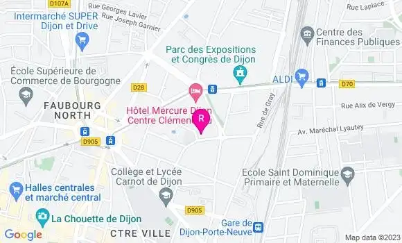 Localisation Brasserie de la Marne