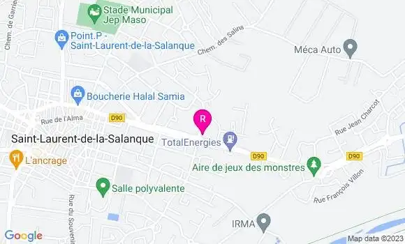 Localisation Pizzeria La Laurentine