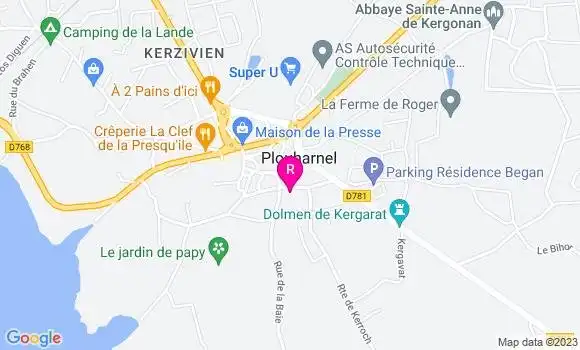 Localisation Crêperie La Rose Trémière
