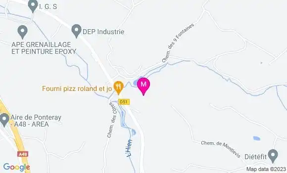 Localisation Restaurant  Caillat