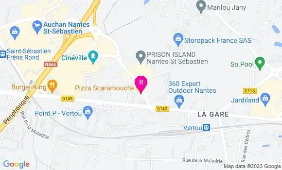 Localisation Pizzeria Scaramouche