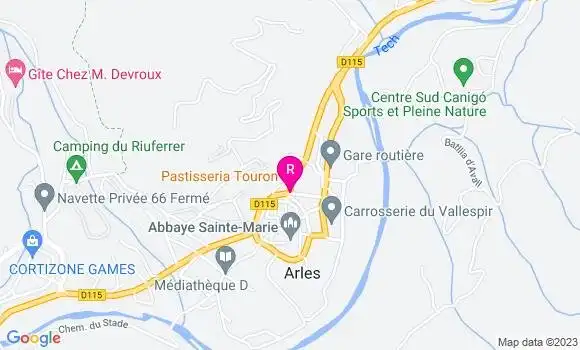 Localisation Restaurant  Les Caves Mouragues