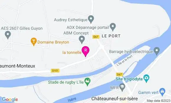 Localisation Restaurant  La Tonnelle