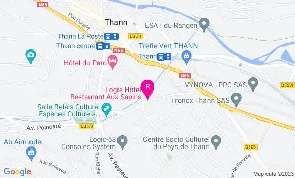 Localisation Restaurant Hôtel Aux Sapins