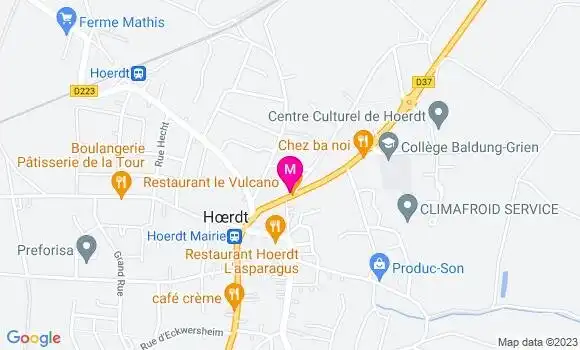 Localisation Restaurant Italien Le Vulcano