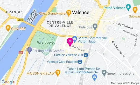 Localisation Café Le Victor Hugo