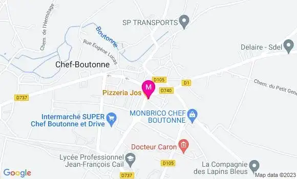 Localisation Pizzeria Jos