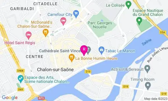 Localisation Restaurant Bar Sur la Place