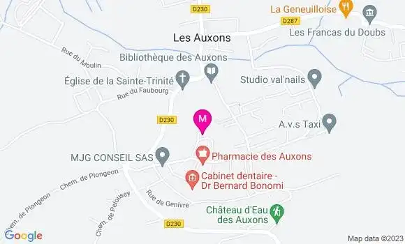Localisation Restaurant  Château de la Dame Blanche