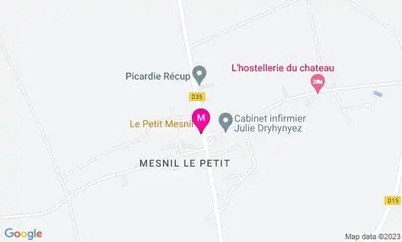 Localisation Restaurant  Le Petit Mesnil