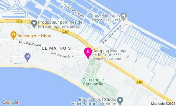 Localisation Restaurant  Bistrot de la Court