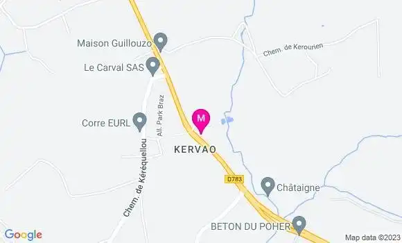 Localisation Restaurant  Le Kervao