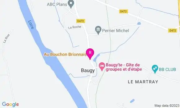 Localisation Restaurant  Au Bouchon Brionnais