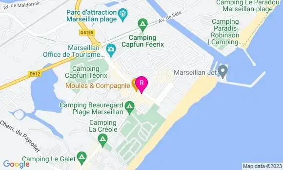 Localisation Restaurant  Le Scampi