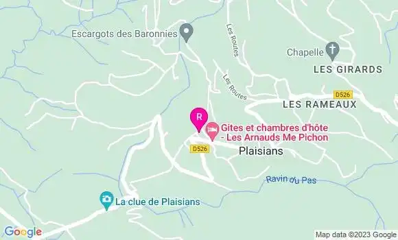 Localisation Restaurant  Les Arnauds