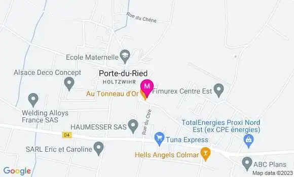 Localisation Restaurant  Au Tonneau d