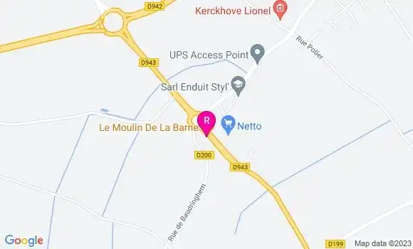 Localisation Restaurant  Le Moulin de la Barne
