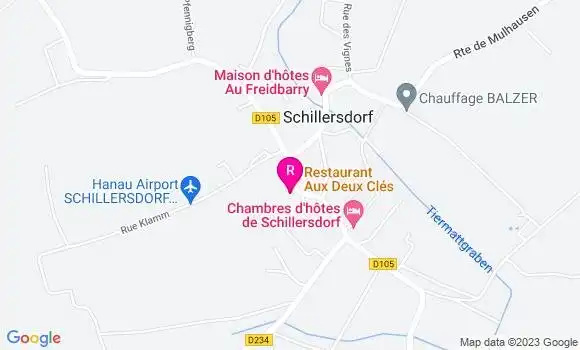 Localisation Restaurant  Aux Deux Clés