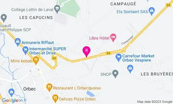 Localisation Restaurant  La Table de Catherine